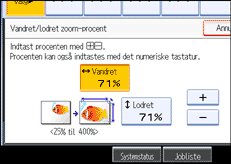 Illustration af betjeningspanelets sk&aelig;rm