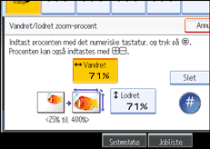 Illustration af betjeningspanelets sk&aelig;rm