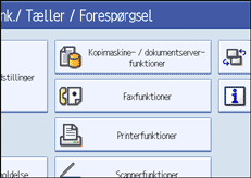Illustration af betjeningspanelets sk&aelig;rm