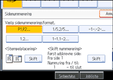 Illustration af betjeningspanelets sk&aelig;rm