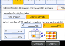 Illustration af betjeningspanelets sk&aelig;rm
