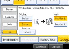 Illustration af betjeningspanelets sk&aelig;rm