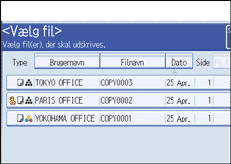Illustration af betjeningspanelets sk&aelig;rm