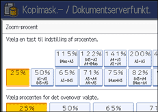 Illustration af betjeningspanelets sk&aelig;rm