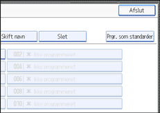 Illustration af betjeningspanelets sk&aelig;rm