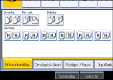 Illustration af betjeningspanelets sk&aelig;rm