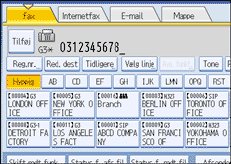 Illustration af betjeningspanelet