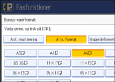 Illustration af sk&aelig;rmen p&aring; betjeningspanelet