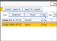 Illustration af betjeningspanelet