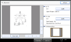 Illustration af betjeningspanelet