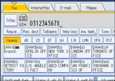 Illustration af betjeningspanelet