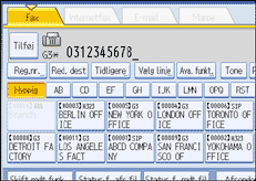 Illustration af betjeningspanelet