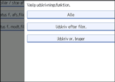 Illustration af betjeningspanelet