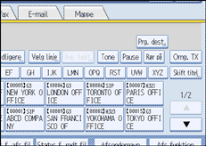 Illustration af betjeningspanelet