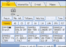 Illustration af betjeningspanelet