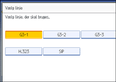 Illustration af betjeningspanelet