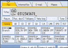 Illustration af betjeningspanelet