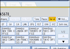 Illustration af betjeningspanelet