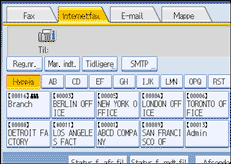 Illustration af betjeningspanelet