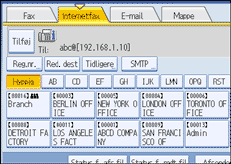 Illustration af betjeningspanelet