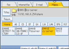 Illustration af betjeningspanelet