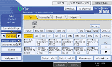 Illustration af betjeningspanelet