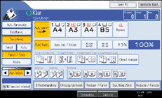 Illustration af betjeningspanelskærmen