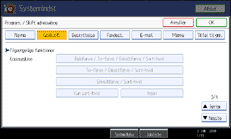 Illustration af sk&aelig;rm p&aring; betjeningspanel