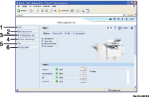 Billede af webbrowserens sk&aelig;rm med nummerangivelser