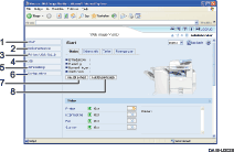 Billede af webbrowserens sk&aelig;rm med nummerangivelser