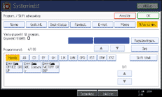 Illustration af sk&aelig;rm p&aring; betjeningspanel
