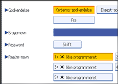 Illustration af skærm på betjeningspanel