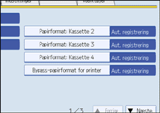 Illustration af sk&aelig;rm p&aring; betjeningspanelet