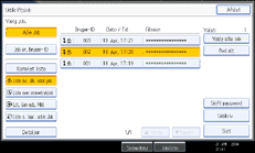 Illustration af betjeningspanelets sk&aelig;rmbillede