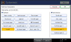 Illustration af sk&aelig;rm p&aring; betjeningspanelet