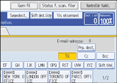 Illustration af sk&aelig;rm p&aring; betjeningspanel
