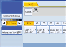 Illustration af sk&aelig;rm p&aring; betjeningspanel