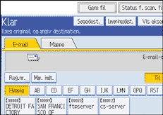Illustration af sk&aelig;rm p&aring; betjeningspanel