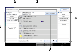 Nummereret illustration af sk&aelig;rmen p&aring; betjeningspanelet