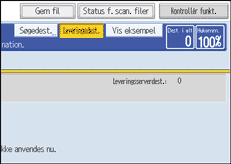 Illustration af skærm på betjeningspanel