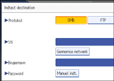 Illustration af sk&aelig;rm p&aring; betjeningspanel