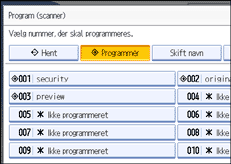 Illustration af sk&aelig;rm p&aring; betjeningspanel