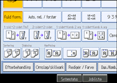 Illustration af sk&aelig;rmen p&aring; betjeningspanelet