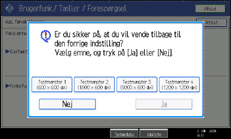 Illustration af sk&aelig;rmen p&aring; betjeningspanelet