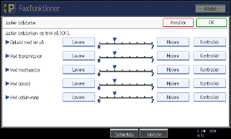Illustration af sk&aelig;rmen p&aring; betjeningspanelet