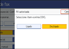 Ilustra&ccedil;&atilde;o do ecr&atilde; do painel de opera&ccedil;&atilde;o
