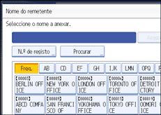 Ilustração do ecrã do painel de operação