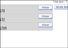 Ilustração do ecrã do painel de operação