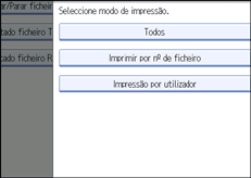 Ilustração do ecrã do painel de operação