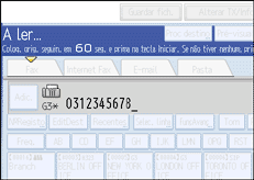 Ilustração do ecrã do painel de operação